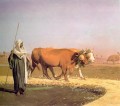 エジプトで穀物を踏み出すアラブのジャン・レオン・ジェローム
